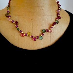 TOURMALINE NECKLACE by Adornment Artistry.  Fabulous Color! One of a Kind!